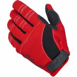 Biltwell Moto Gloves Handschuhe Rot / Schwarz / Weiß