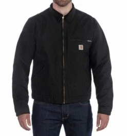 Carhartt Duck Detroit Jacke Schwarz 8 Carhartt Duck Detroit Jacke Schwarz -Motorradzubehör 91 5425v 31