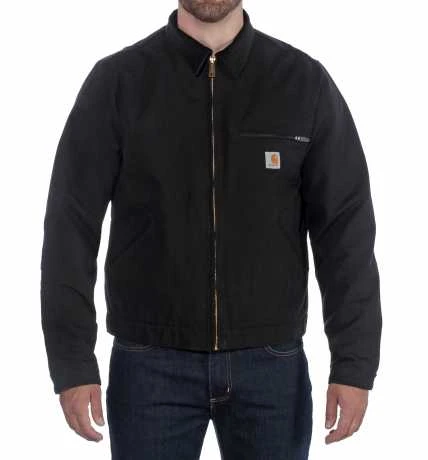 Carhartt Duck Detroit Jacke Schwarz 5 Carhartt Duck Detroit Jacke Schwarz – Bild 3