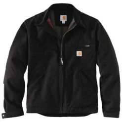 Carhartt Duck Detroit Jacke Schwarz