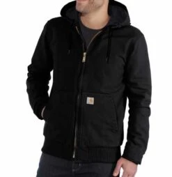 Carhartt Duck Active Jacke Schwarz -Motorradzubehör 91 5435v carhartt3