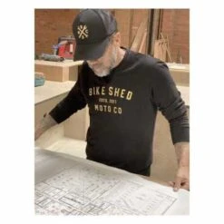 BSMC Bike Shed Moto Co Sweatshirt Schwarz -Motorradzubehör 914901dk1