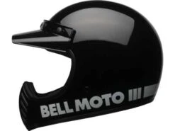 Bell Moto-3 Retro Dirt Bike Helm Schwarz 12 Bell Moto-3 Retro Dirt Bike Helm Schwarz -Motorradzubehör 92 2565v 51