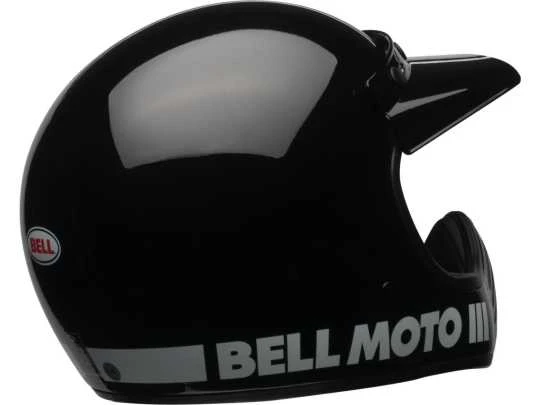 Bell Moto-3 Retro Dirt Bike Helm Schwarz 8 Bell Moto-3 Retro Dirt Bike Helm Schwarz – Bild 6