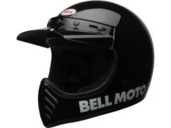 Bell Moto-3 Retro Dirt Bike Helm Schwarz