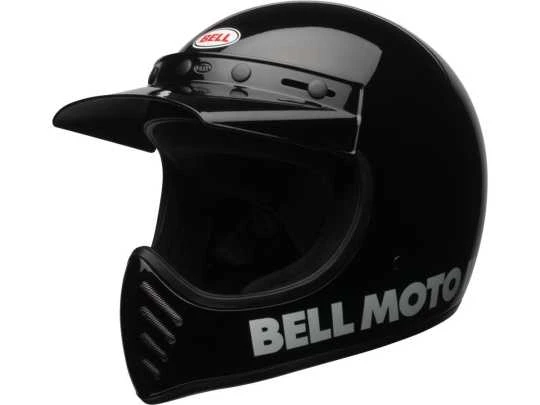 Bell Moto-3 Retro Dirt Bike Helm Schwarz 3 Bell Moto-3 Retro Dirt Bike Helm Schwarz
