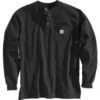 Carhartt Heavyweight Longsleeve Henley Pocket Schwarz -Motorradzubehör 92 2979v1