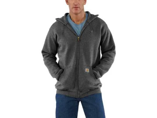 Carhartt Zip Hoodie Midweight Carbon Grau Meliert 4 Carhartt Zip Hoodie Midweight Carbon Grau Meliert – Bild 2