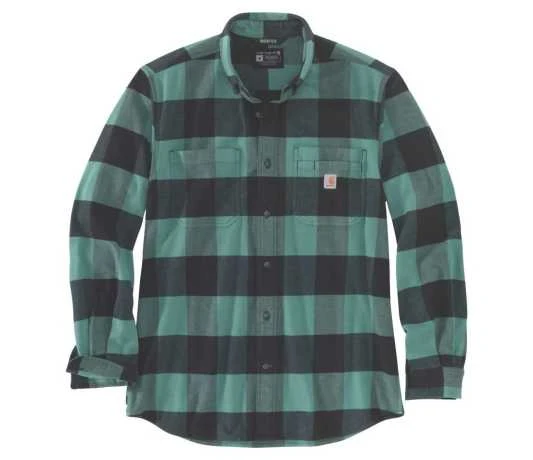 Carhartt Rugged Flex Midweight Flannelhemd Slate Grün 3 Carhartt Rugged Flex Midweight Flannelhemd Slate Grün