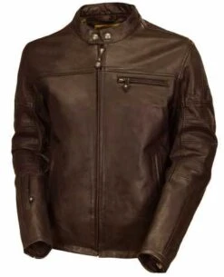 Roland Sands Ronin Lederjacke Tobacco Braun