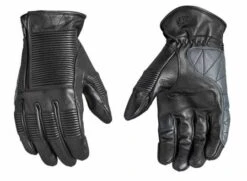 Roland Sands Bronzo Leder Handschuhe Schwarz