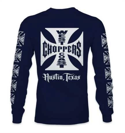 West Coast Choppers Og Logo Atx Longsleeve Navy Blau 4 West Coast Choppers Og Logo Atx Longsleeve Navy Blau – Bild 2