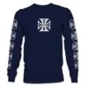 West Coast Choppers Og Logo Atx Longsleeve Navy Blau