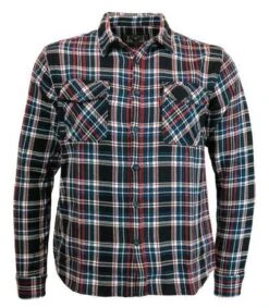 13 1/2 Woodland Check Hemd Navy/rot