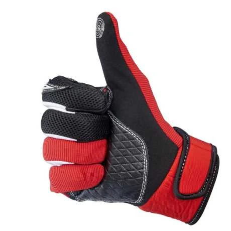 Biltwell Baja Handschuhe Rot/schwarz 7 Biltwell Baja Handschuhe Rot/schwarz – Bild 5