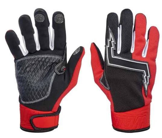 Biltwell Baja Handschuhe Rot/schwarz 3 Biltwell Baja Handschuhe Rot/schwarz