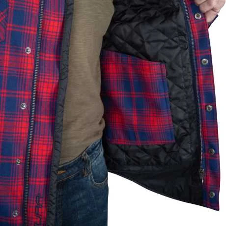 Segura Sierra Motorrad Hemd Navy Blau/rot 7 Segura Sierra Motorrad Hemd Navy Blau/rot – Bild 5