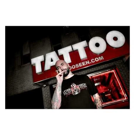 Lethal Threat Tattooed & Trashed T-shirt Schwarz 5 Lethal Threat Tattooed & Trashed T-shirt Schwarz – Bild 3