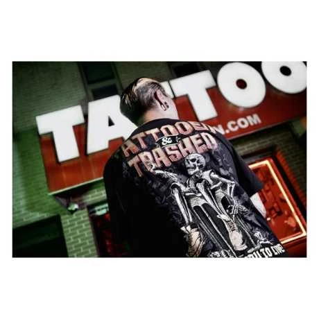 Lethal Threat Tattooed & Trashed T-shirt Schwarz 6 Lethal Threat Tattooed & Trashed T-shirt Schwarz – Bild 4