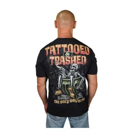Lethal Threat Tattooed & Trashed T-shirt Schwarz 4 Lethal Threat Tattooed & Trashed T-shirt Schwarz – Bild 2