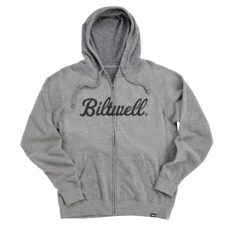Biltwell Script Zip Hoodie Dunkelgrau 3 Biltwell Script Zip Hoodie Dunkelgrau