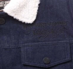 West Coast Choppers Sherpa Lined Jeansjacke Blau -Motorradzubehör 946704v 41