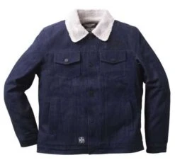 West Coast Choppers Sherpa Lined Jeansjacke Blau