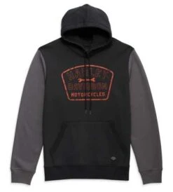 Harley-Davidson Hoodie Wrench Crew Schwarz/grau
