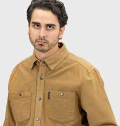 Harley-Davidson Hemd Moleskin Solid Goldbraun 7 Harley-Davidson Hemd Moleskin Solid Goldbraun -Motorradzubehör 96033 22vm 31