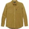 Harley-Davidson Hemd Moleskin Solid Goldbraun -Motorradzubehör 96033 22vm1