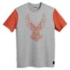 Harley-Davidson T-Shirt Road Captain Colorblock Grau/orange 2 Harley-Davidson T-Shirt Road Captain Colorblock Grau/orange -Motorradzubehör 96053 23vm