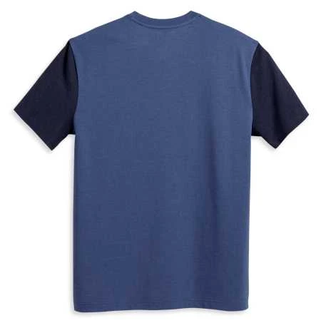 Harley-Davidson T-Shirt Road Captain Colorblock Blau 4 Harley-Davidson T-Shirt Road Captain Colorblock Blau – Bild 2