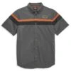 Harley-Davidson Performance Kurzarmhemd Stretch Side Grau -Motorradzubehör 96058 22vm1