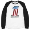 Harley-Davidson Reglan Longsleeve #1 Race Schwarz/weiß -Motorradzubehör 96067 22vm1