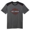 Harley-Davidson T-Shirt Bar & Shield Performance Grau/schwarz -Motorradzubehör 96069 23vm