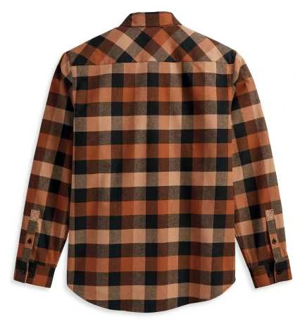 Harley-Davidson Hemd Essence Karo Schwarz/braun 4 Harley-Davidson Hemd Essence Karo Schwarz/braun – Bild 2