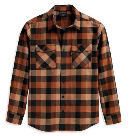 Harley-Davidson Hemd Essence Karo Schwarz/braun 3 Harley-Davidson Hemd Essence Karo Schwarz/braun