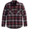 Harley-Davidson Hemd Essence Karo Rot/grau 1 Harley-Davidson Hemd Essence Karo Rot/grau -Motorradzubehör 96120 23vm