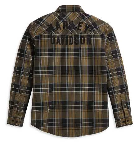 Harley-Davidson Hemd Staple Oliv Kariert 4 Harley-Davidson Hemd Staple Oliv Kariert – Bild 2