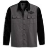 Harley-Davidson Hemd Mechanic Dunkelgrau/schwarz