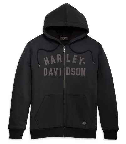 Harley-Davidson Zip Hoodie Midwest Staple Schwarz 3 Harley-Davidson Zip Hoodie Midwest Staple Schwarz