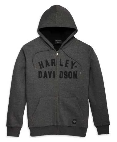 Harley-Davidson Zip Hoodie Midwest Staple Grau 3 Harley-Davidson Zip Hoodie Midwest Staple Grau