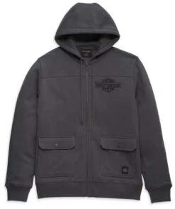 Harley-Davidson Zip Hoodie Winding Roads Grau