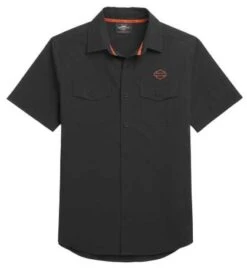 Harley-Davidson Kurzarmhemd Performance Schwarz