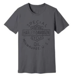 Harley-Davidson T-Shirt Special Oil Grau