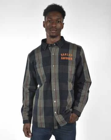 Harley-Davidson Hemdjacke Arched Plaid 5 Harley-Davidson Hemdjacke Arched Plaid – Bild 3