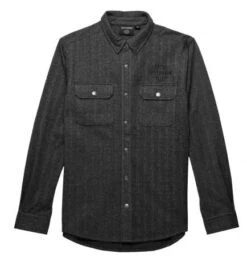Harley-Davidson Hemd Fireside Langarm Grau