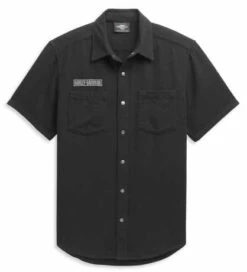 Harley-Davidson Logo Shirt Textured Schwarz