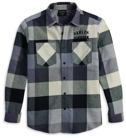 Harley-Davidson Flannelhemd Country Roads Cool Multi Plaid 3 Harley-Davidson Flannelhemd Country Roads Cool Multi Plaid