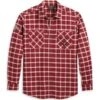 Harley-Davidson Hemd Flannel Karo Rot -Motorradzubehör 96376 23vm